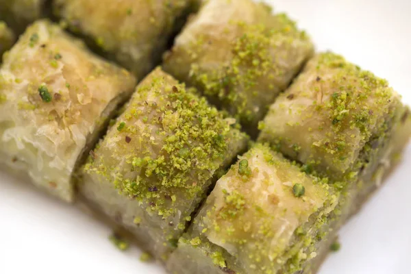 Török Baklava Pisztácia — Stock Fotó