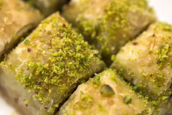 Turks Traditioneel Dessert Baklava Met Pistache — Stockfoto
