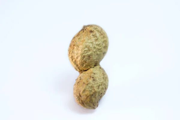 Shelled Peanut White Background — Stock Photo, Image