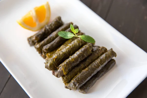 Япрак Сарма Турецька Традиційна Їжа Набите Листя Рису — стокове фото