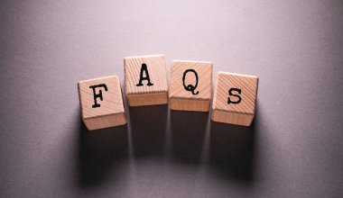 Faq Sözcük Tahta Küpler üzerine Yazıldı