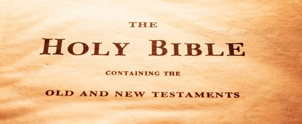 Close Old Holy Bible — Stock Photo, Image