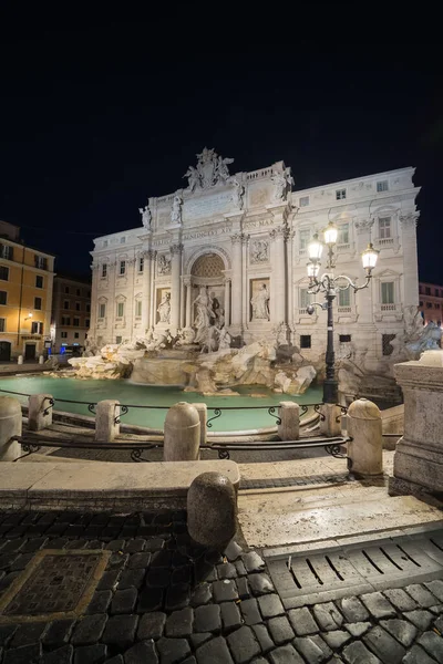 Fontana Trevi Noite — Fotografia de Stock