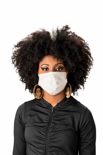 Young Student Covid Medical Mask Protection Coronavirus Back School — Stock Photo, Image