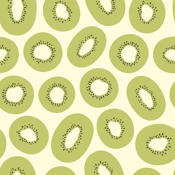 Kiwi Seamless Vector Pattern Summer Background Tropical Pattern Print Textile — Stock Vector