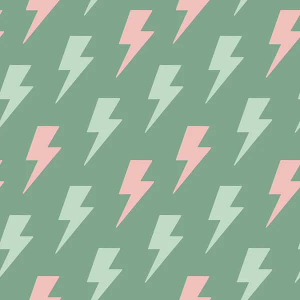 Lightnings Thunder Seamless Pattern Seamless Pattern Theme International Women Day — Stock Vector