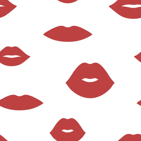 Χείλη Χωρίς Ραφή Διανυσματικό Μοτίβο Μοτίβο Κόκκινα Και Ροζ Χείλη — Διανυσματικό Αρχείο