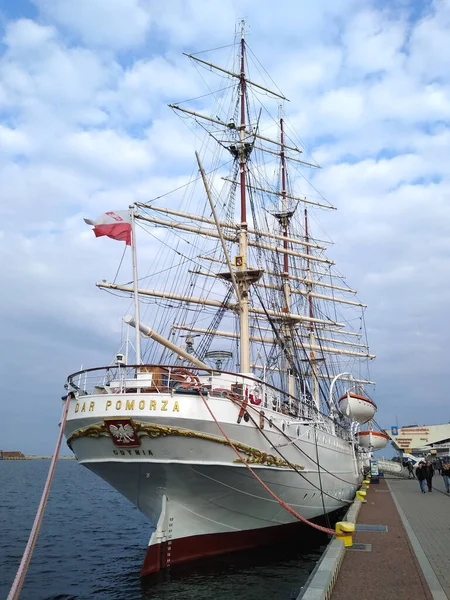 Корабль Музея Дар Поморза Гдыня Октябрь 2020 — стоковое фото