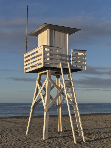 Lifeguard Tower Beach Sunrise Nobody — Stock Photo, Image