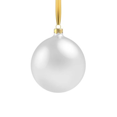 Beyaz Noel balosu, bir süs ve süsleme ile