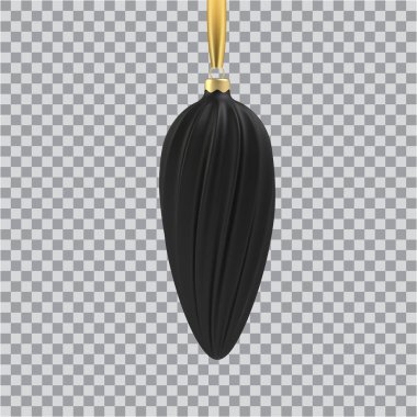 Gerçekçi Altın Noel ağacı oyuncağı spiral şeklinde.