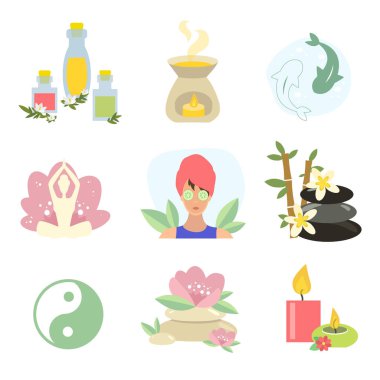 Spa koleksiyonu, yoga. Mum Kayası. Uçucu Yağ