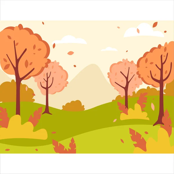 Jesienny sezon krajobrazowy — Wektor stockowy