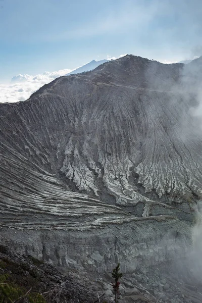 Ijen Crater Kawah Ijen Attrazione Turistica Vulcanica Indonesia Con Bellissimo Immagine Stock