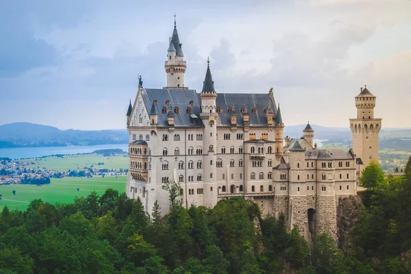 Zamek Neuschwanstein Pobliżu Monachium Bawarii Niemcy — Zdjęcie stockowe