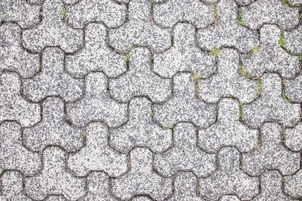 Graue Pflasterplatten Auf Der Straße — Stockfoto
