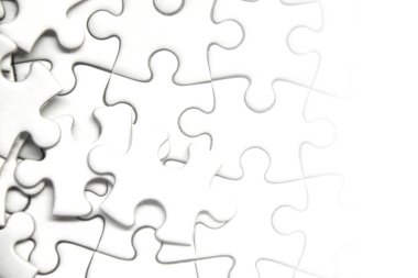 beyaz yapboz arka planı.