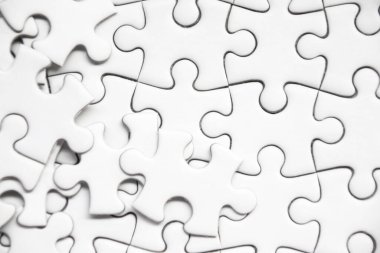 beyaz yapboz arka planı.