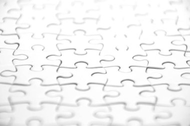 Beyaz yapboz arka planını kapat.