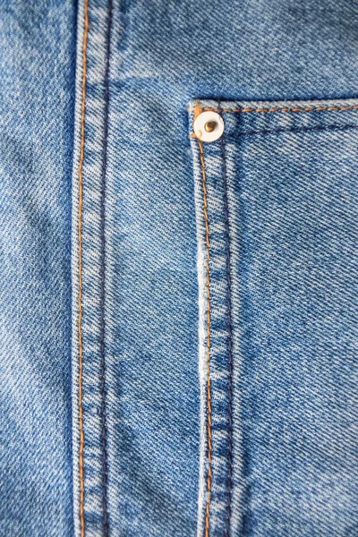 Blå Denim Jean Med Söm Struktur Och Bakgrund — Stockfoto