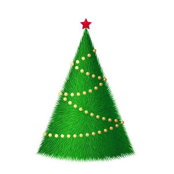 Abstract vector Christmas tree — Stock Vector