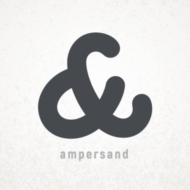 Büyük ve büyük. Grunge arka planında zarif vektör sembolü. Eps8. - RGB. Genel renkler