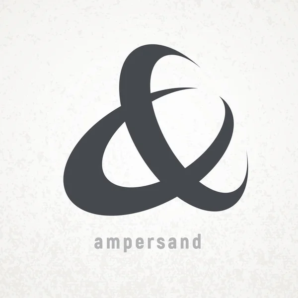 Ampersand Elegante Símbolo Vectorial Sobre Fondo Grunge Eps8 Rgb Colores — Archivo Imágenes Vectoriales