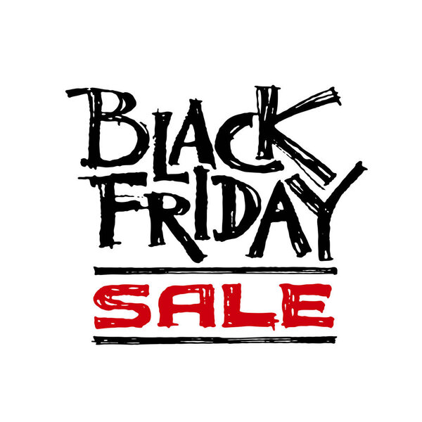 Black Friday grunge lettering. Eps8. RGB Global colors