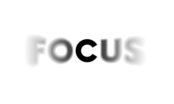 Word Focus Met Selectieve Focus Eps8 Rgb Globale Kleuren — Stockvector