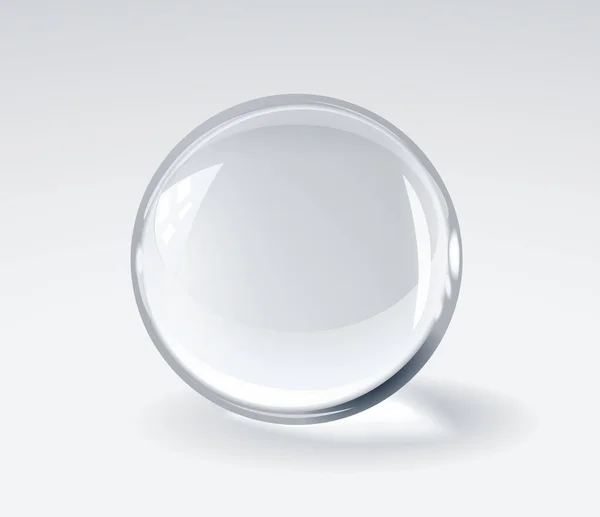 Işık arka planında gerçekçi 3 boyutlu cam küre. - RGB. Genel renk