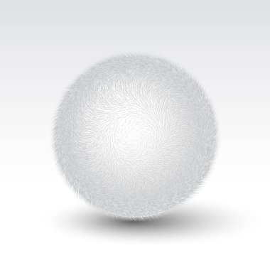 Vektör kürk ponponu. Eps8. RGB Bir genel renk