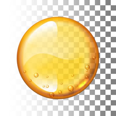 Şeffaf arkaplanda gerçekçi bir bal damlası. Bölüm 10. - RGB. Genel renkler