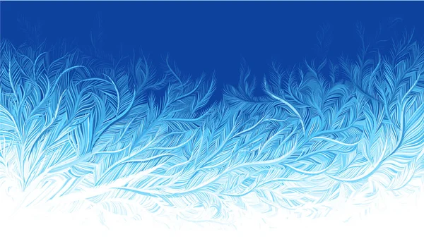 Winter Blau Eis Frost Weihnachten Hintergrund Vektorillustration Rgb Globale Farben — Stockvektor