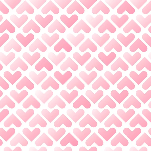 Romantic Pink Hearts Seamless Pattern Valentines Day Background Rgb Eps8 — Stock Vector