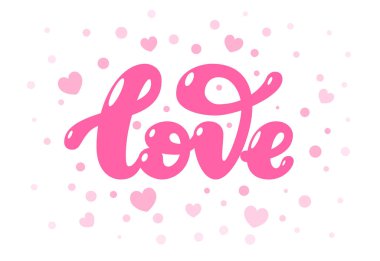 Beyaz arka planda izole edilmiş aşk kelimesi. - RGB. Genel renk