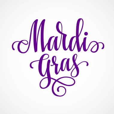 Mardi Gras harfleri. Eps8. RGB Genel Renkleri
