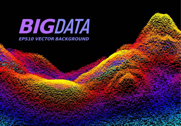 Big Data Concept Abstract Vector Background Eps8 Rgb Global Colors — Stock Vector