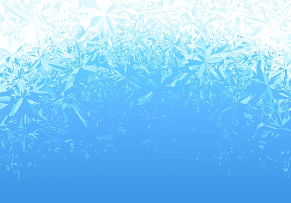 冬の青い氷の霜の背景 第8話に登場 Rgbグローバルカラー 1つの編集可能なグラデーションを使用して簡単に色を変更できます — ストックベクタ