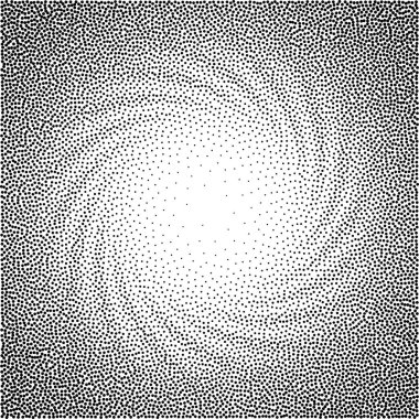 Soyut spiral arkaplan. Siyah ve beyaz yarım tonlu noktalar deseni. Eps8. - RGB. Genel renk