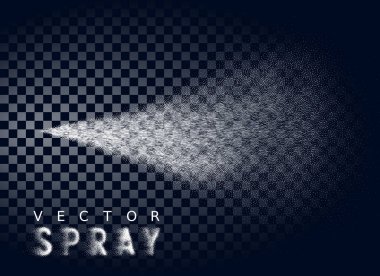 Satranç arka planında vektör su püskürtme sisi. Eps8. - RGB. Bir genel renk