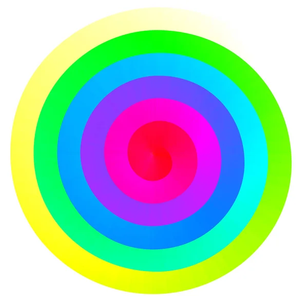 Bunte Vektor Regenbogenspirale Rgb Eps8 Globale Farben Ein Liniengefälle — Stockvektor