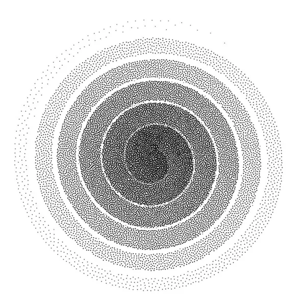 Абстрактний Спіральний Фон Чорно Білий Напівтоновий Візерунок Крапок Епс8 Ргб — стоковий вектор