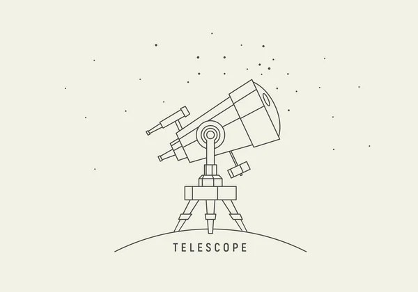 Teleskop Wektor Sztuki Eps8 Rgb Kolory Globalne — Wektor stockowy