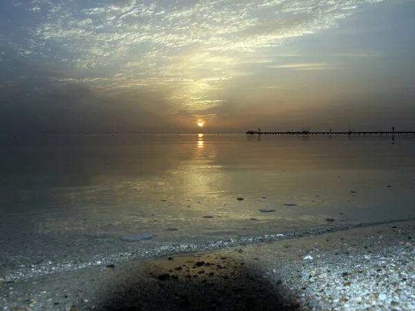 Чудовий Схід Сонця Над Червоним Морем Єгипет — стокове фото