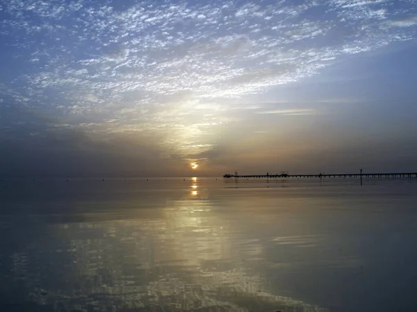 Prachtige Zonsopgang Boven Rode Zee Egypte — Stockfoto