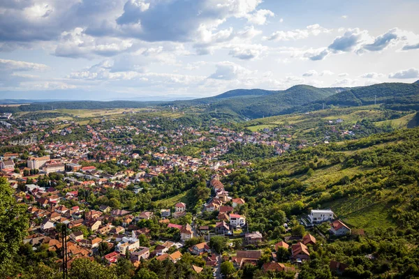 Blick Von Der Festung Deva Westkarpaten Rumänien — Stockfoto