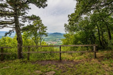 Macaristan, Balaton Gölü 'ndeki Badacsony Tepesinden görüntü