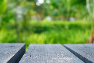 Eski ahşap zemin zemin yeşil yay