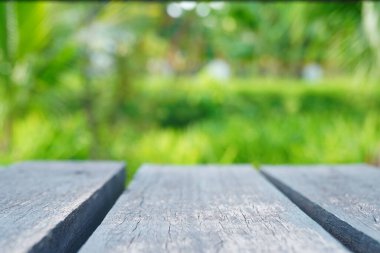 Eski ahşap zemin zemin yeşil yay