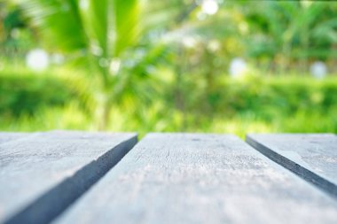 Eski ahşap zemin zemin yeşil yay